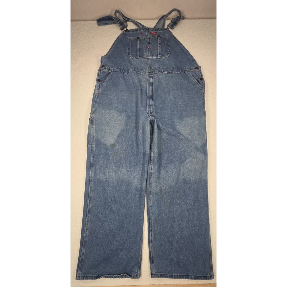 Denim Overalls – Girls/Juniors Size (See Measurements) – Blue – Adjustable Strap